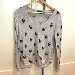 Aya Skull Print Long Sleeve Shirt
